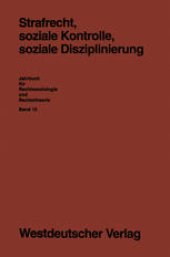 book Strafrecht, soziale Kontrolle, soziale Disziplinierung