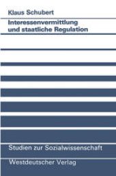 book Interessenvermittlung und staatliche Regulation