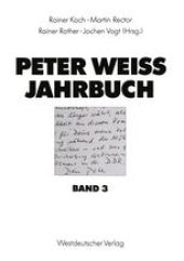 book Peter Weiss Jahrbuch 3