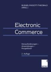 book Electronic Commerce: Herausforderungen — Anwendungen — Perspektiven