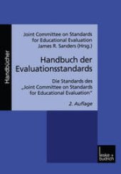 book Handbuch der Evaluationsstandards: Die Standards des „Joint Committee on Standards for Educational Evaluation“