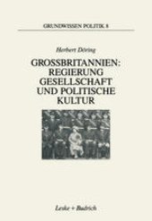 book Großbritannien: Regierung, Gesellschaft und politische Kultur