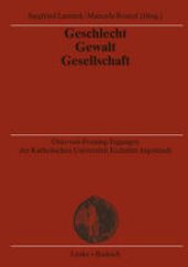 book Geschlecht — Gewalt — Gesellschaft