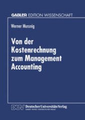 book Von der Kostenrechnung zum Management Accounting