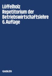 book Repetitorium der Betriebswirtschaftslehre