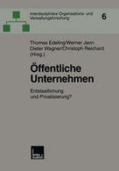 book Öffentliche Unternehmen: Entstaatlichung und Privatisierung?