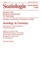 book Soziologie: Journal of the Deutsche Gesellschaft für Soziologie