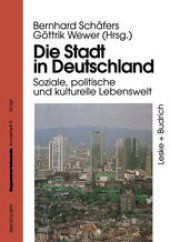 book Die Stadt in Deutschland: Aktuelle Entwicklung und Probleme