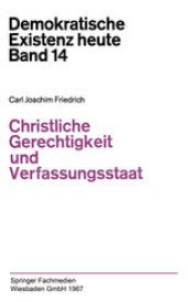 book Christliche Gerechtigkeit und Verfassungsstaat