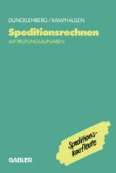 book Speditionsrechnen mit Prüfungsaufgaben