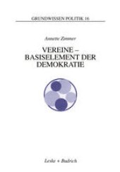 book Vereine — Basiselement der Demokratie: Eine Analyse aus der Dritte-Sektor-Perspektive