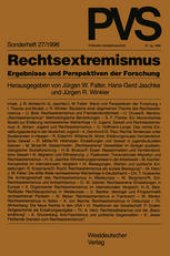 book Rechtsextremismus: Ergebnisse und Perspektiven der Forschung