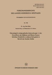 book Palynologisch-stratigraphische Untersuchungen in den Grenzflözen der Mittleren und Oberen Essener Schichten (Westfal B) im mittleren Ruhrgebiet im Bereich der Emscher-Mulde