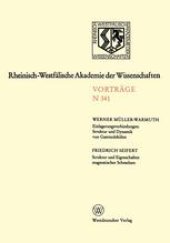 book Einlagerungsverbindungen: Struktur und Dynamik von Gastmolekülen / Struktur und Eigenschaften magmatischer Schmelzen