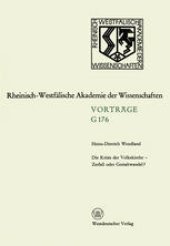 book Die Krisis der Volkskirche — Zerfall oder Gestaltwandel?: 163. Sitzung am 16. Dezember 1970 in Düsseldorf