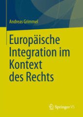 book Europäische Integration im Kontext des Rechts