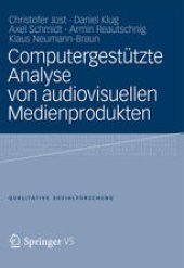 book Computergestützte Analyse von audiovisuellen Medienprodukten