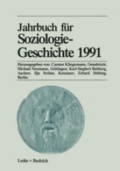 book Jahrbuch für Soziologiegeschichte 1991