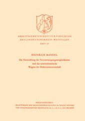 book Die Entwicklung der Stromerzeugungsmöglichkeiten und das unternehmerische Wagnis der Elektrizitätswirtschaft