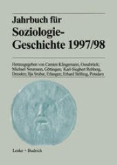 book Jahrbuch für Soziologiegeschichte 1997/98