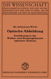 book Optische Abbildung: Einführung in die Wellen- und Beugungstheorie optischer Systeme