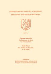 book Das Leben und das Werk von Heinrich Hertz / Das Problem der Kausalität in der Physik