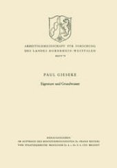 book Eigentum und Grundwasser