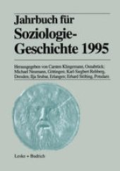 book Jahrbuch für Soziologiegeschichte 1995