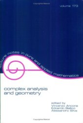 book Complex analysis and geometry: proceedings of the conference at Trento