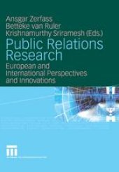 book Public Relations Research: European and International Perspectives and Innovations