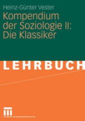 book Kompendium der Soziologie II: Die Klassiker