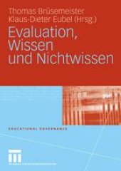 book Evaluation, Wissen und Nichtwissen