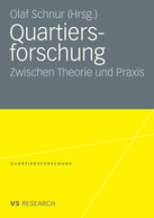 book Quartiersforschung: Zwischen Theorie und Praxis