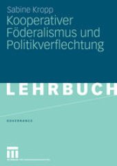 book Kooperativer Föderalismus und Politikverflechtung