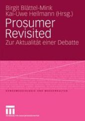 book Prosumer Revisited: Zur Aktualität einer Debatte