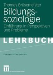 book Bildungssoziologie: Einführung in Perspektiven und Probleme