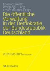 book Die öffentliche Verwaltung in der Demokratie der Bundesrepublik Deutschland