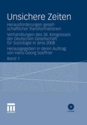 book Unsichere Zeiten: Herausforderungen gesellschaftlicher Transformationen