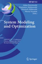 book System Modeling and Optimization: 23rd IFIP TC 7 Conference, Cracow, Poland, July 23-27, 2007, Revised Selected Papers