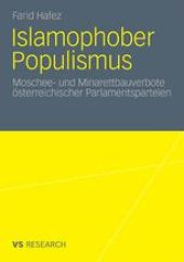 book Islamophober Populismus: Moschee- und Minarettbauverbote österreichischer Parlamentsparteien