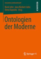 book Ontologien der Moderne