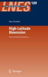 book High-Latitude Bioerosion: The Kosterfjord Experiment