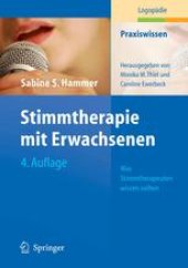 book Stimmtherapie mit Erwachsenen: Was Stimmtherapeuten wissen sollten