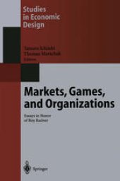 book Markets, Games, and Organizations: Essays in Honor of Roy Radner