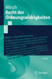 book Recht der Ordnungswidrigkeiten