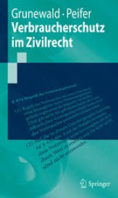 book Verbraucherschutz im Zivilrecht