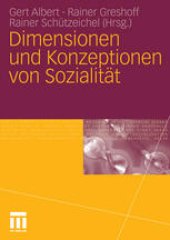 book Dimensionen und Konzeptionen von Sozialität