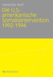 book Die U.S.-amerikanische Somaliaintervention 1992-1994