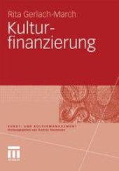 book Kulturfinanzierung