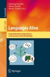 book Languages Alive: Essays Dedicated to Jürgen Dassow on the Occasion of His 65th Birthday